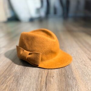 Bronte Tan Women's Wool Felt Hat with Bow